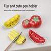 Cute Cartoon Nail Art Pen & Brush Holder - Hippo, Watermelon, Banana Design