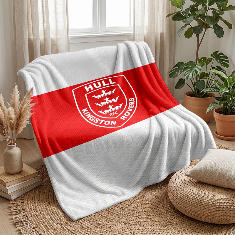 Coperta in Pile Flannel Hull KR Coperta Calda e Accogliente per Divano Letto Viaggio Uso in Tutte le Stagioni