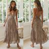 Vestido Longo Camisola Estampado Floral Boêmio Feminino Caimento Solto Casual Férias de Verão