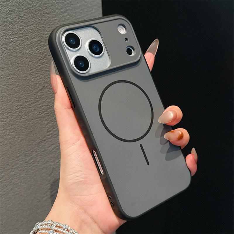 Simple Matte PC Hard For Magsafe Case For iPhone 17 Air 16E 15 14 13 12 11 Pro Max Plus Magnetic Wireless Charging Armor Cover
