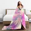 Galaxy Sunglasses  Soft Blanket  Students Plush Throw Blanket Graphic Couch Chair Flannel Bedspread Sofa Bed Cover