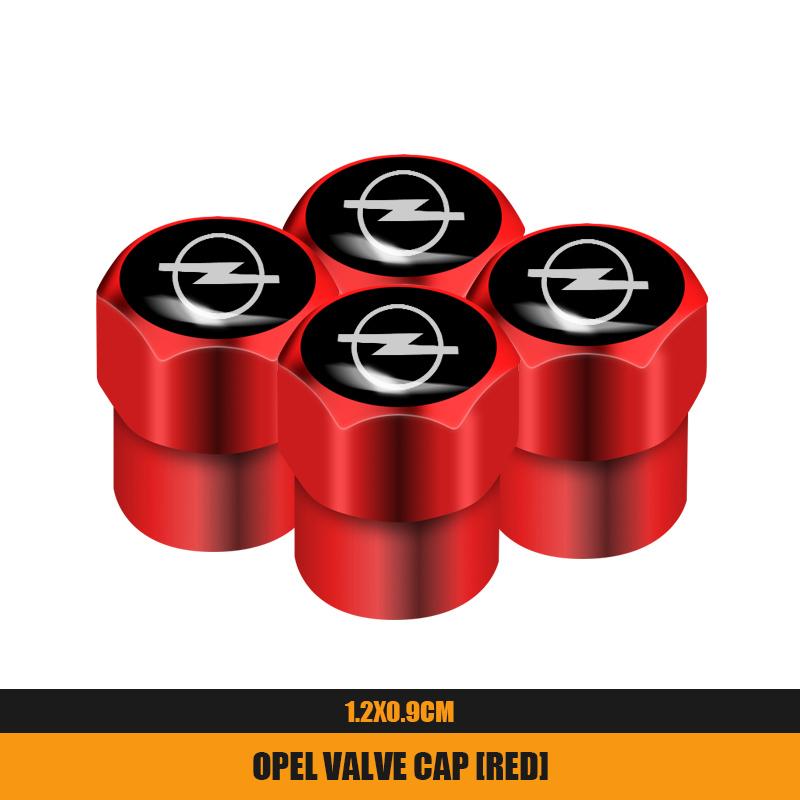 

4Pcs Metal Car Wheel Tire Valves Caps Waterproof Dustproof Cover For Opel Astra GTC Insignia Antara Meriva Zafira Vectra Mokka