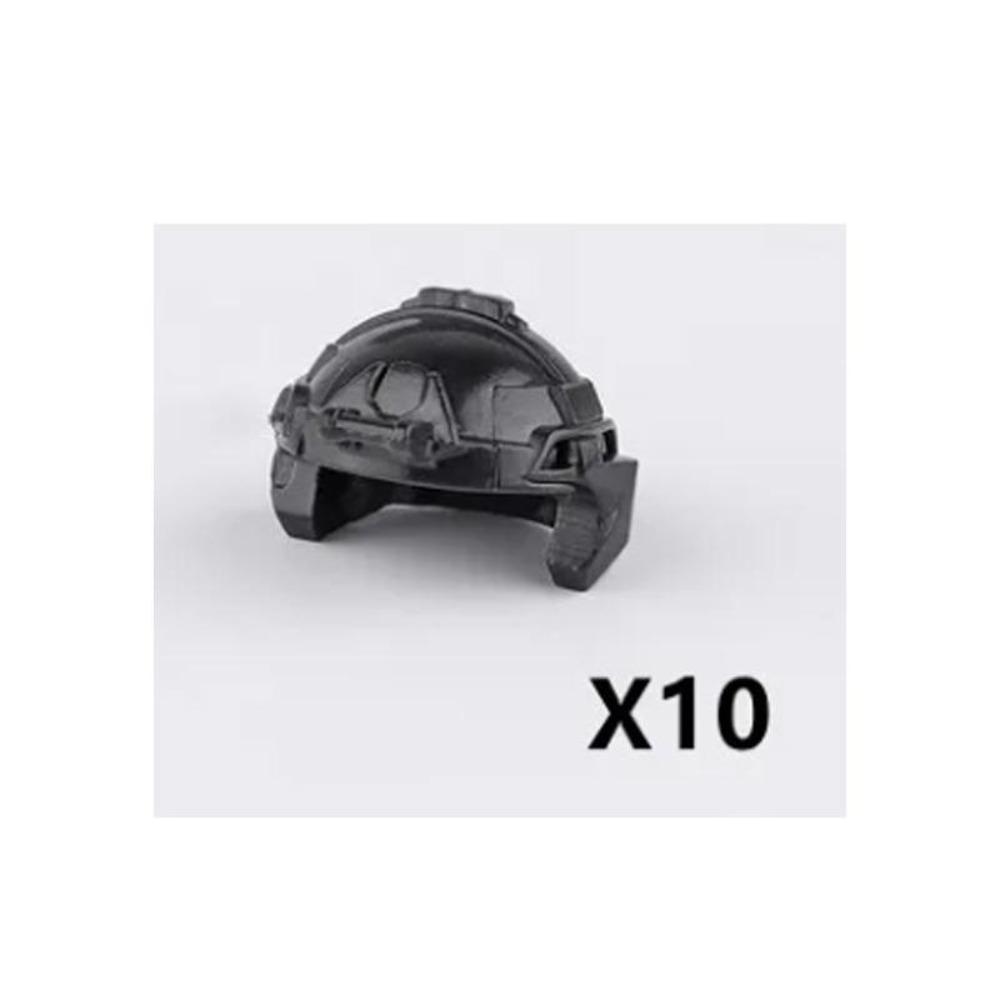 MOC WWII Military Building Blocks Accessories Figure Soldier Ninja Helmet Toy Hat Mini Brick Scarf Mask Knee Pads Gift Toys X027