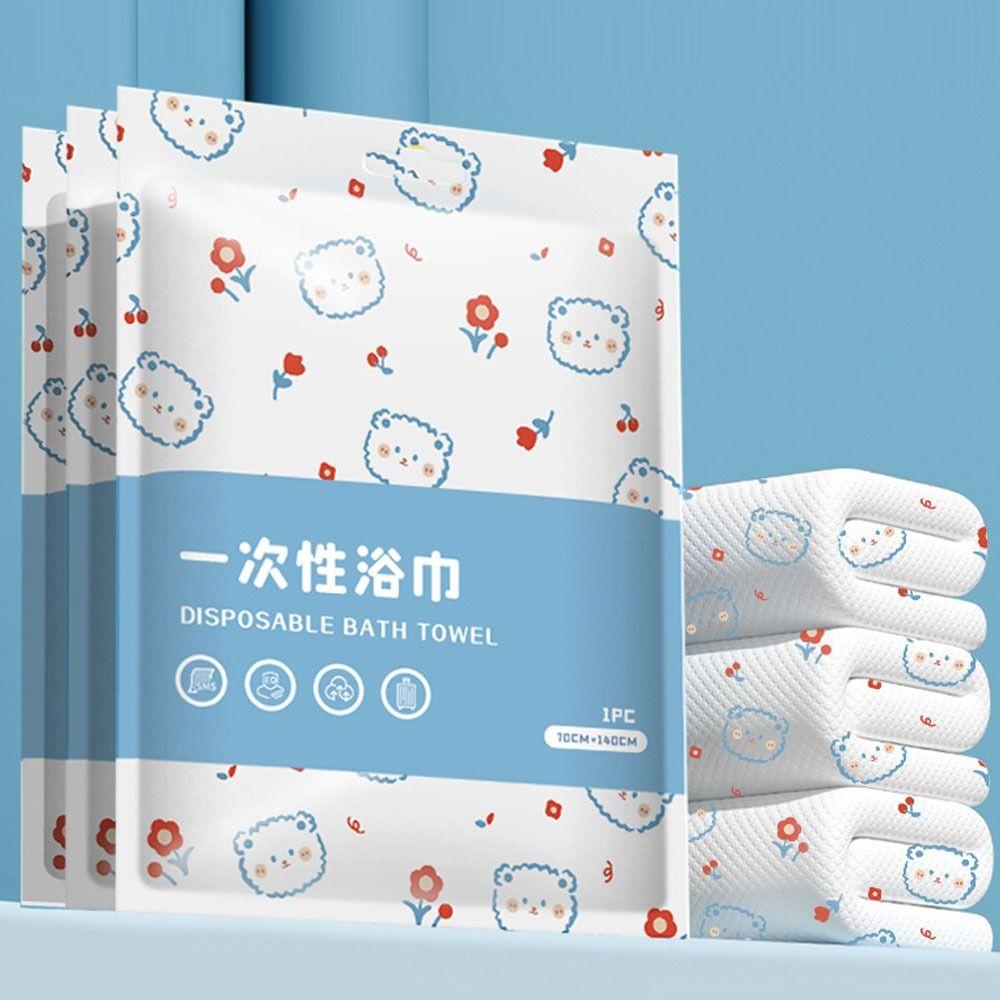 70x140cm Disposable Printed Bath Towel Thickened And Enlarged Washable Bath Towel