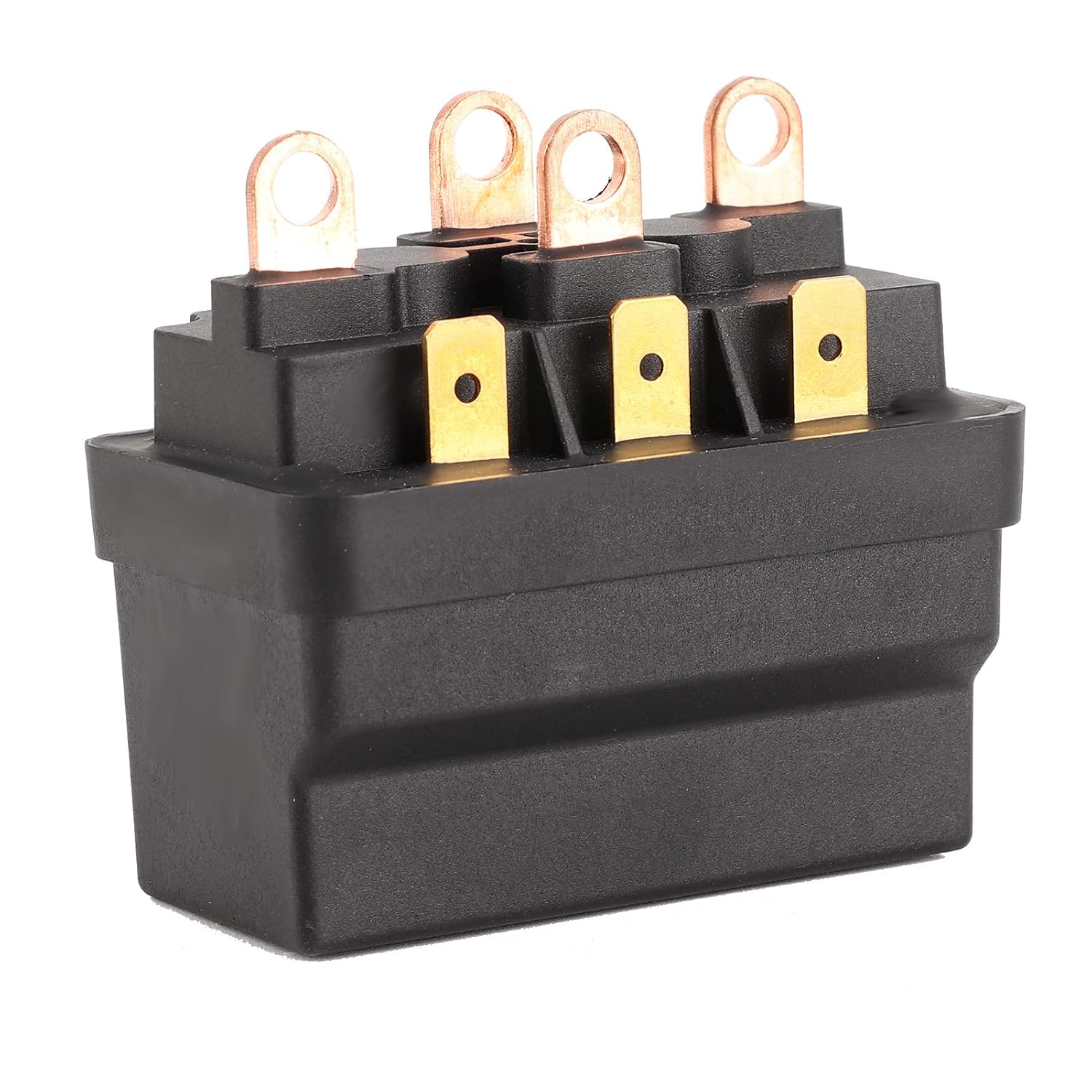 EVGATSAUTO 12V 120A Steel Winch Solenoid Relay Contactor, Universal Solenoid Relay for ATV UTV 4X4 Vehicles