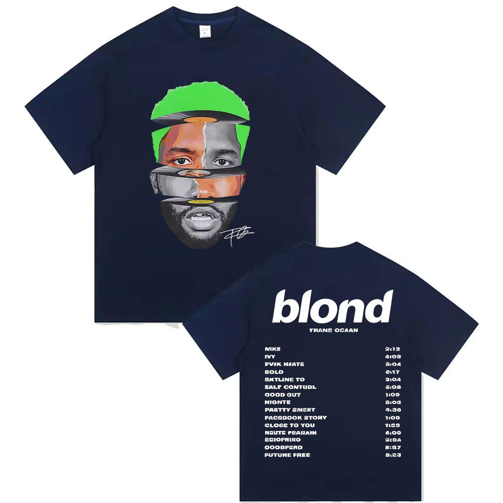 Limited Rapper Frank Tour 2025 Merch T Shirt Unisexs Vintage Fashion Ocean Short Sleeve Tshirt Pop Hip Hop Clothing Blond TShirts