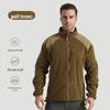 Herren Taktische Fleece Kapuzenjacke mit Stehkragen