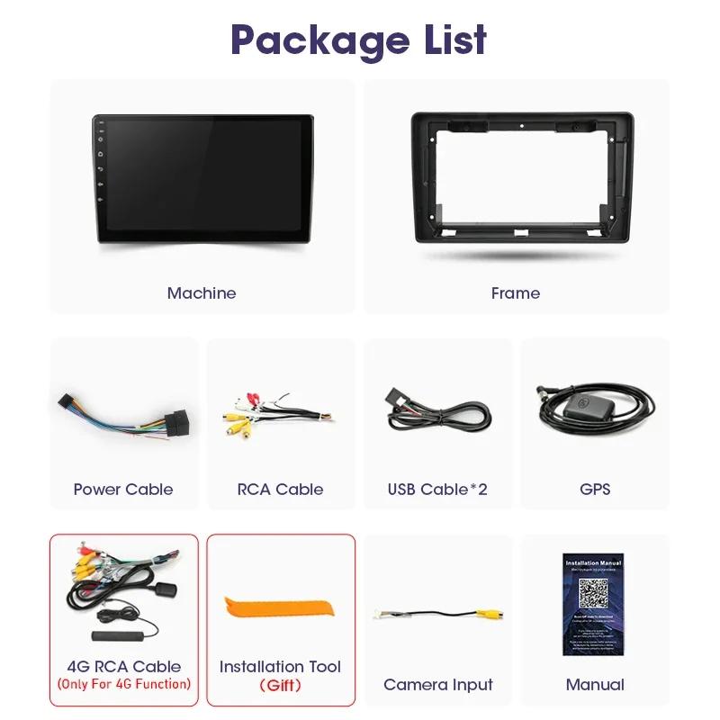 2 Din Android 12 Autoradio Für Fiat Ducato Peugeot Boxer Citroen Jumper 2 2006 -2025 Multimedia Video Player carplay Auto Stereo