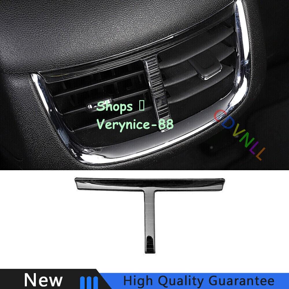 For Chevrolet Malibu 16-2021 Black Titanium Back Row Air Outlet Vent Cover Trim