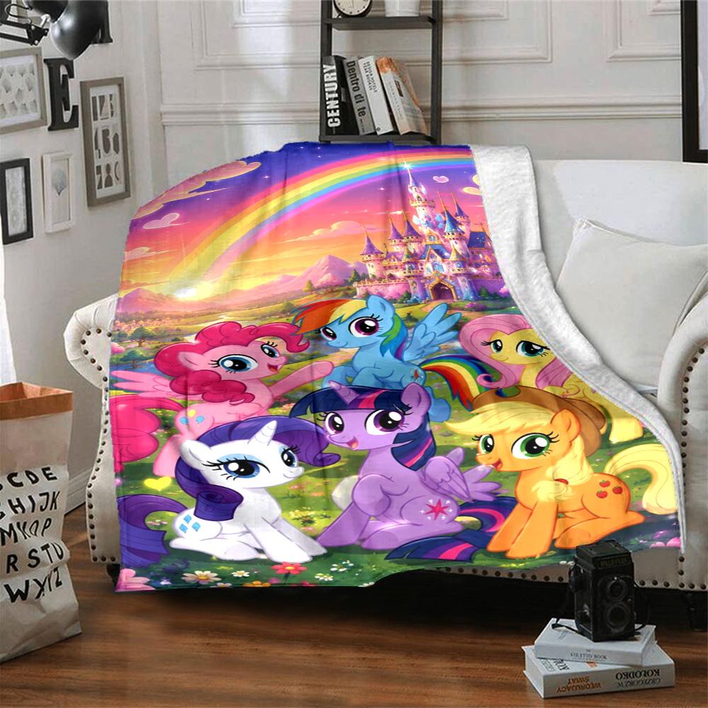 My little pony Print Flannel Blanket High Quality Warm Comfortable Cover for All Seasons Perfect for Gifts Home Decor