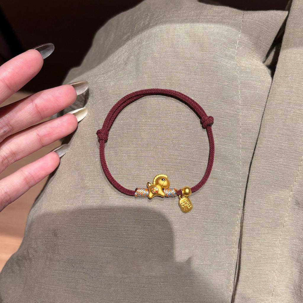 Hot Selling Pony Coin Braided Bracelet Zodiac Year Horse Bracelet Versatile Bracelet