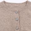 Women's French Style Button-Up Knit Cardigan Sweater - Warm Commuting Outerwear for Autumn Winter