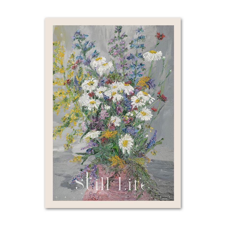 Monet Van Gogh Margherita Donna Foglie Verdi Arte da Parete Pittura su Tela Poster e Stampe Nordici Immagini da Parete per Decorazione Soggiorno