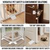 4pcs Triangle Shaped Playpen Fixing Clip Thick Build Solid Structure Gate Base Bracket Tight Connection Non Slip Surface