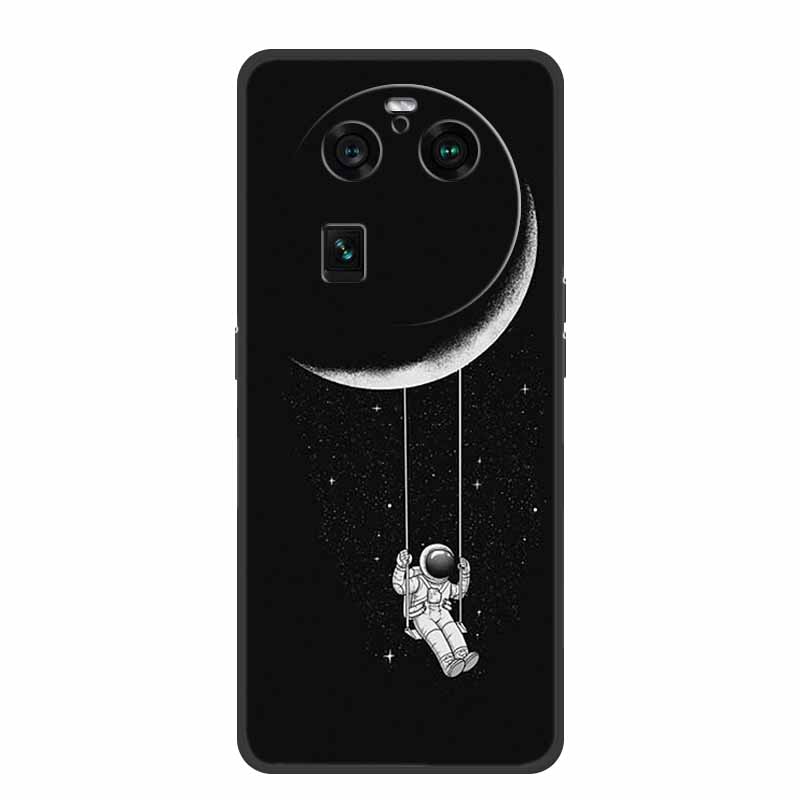 For Oppo Find X6 Pro Case Astronaut Soft Silicone Shockproof Phone Back Cover Cases for Oppo Find X6 Pro 5G Spaceman Lion Shell