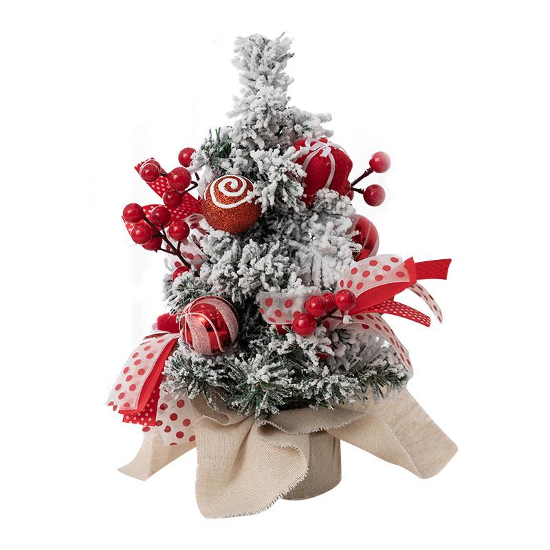 Pink Mini Christmas Tree Ornament - Desktop Simulation Cedar for Home or Window Decoration