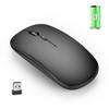 Mouse wireless ricaricabile per computer portatile PC Slim Mini Mouse silenzioso senza fili 2.4G Mouse per casa/ufficio
