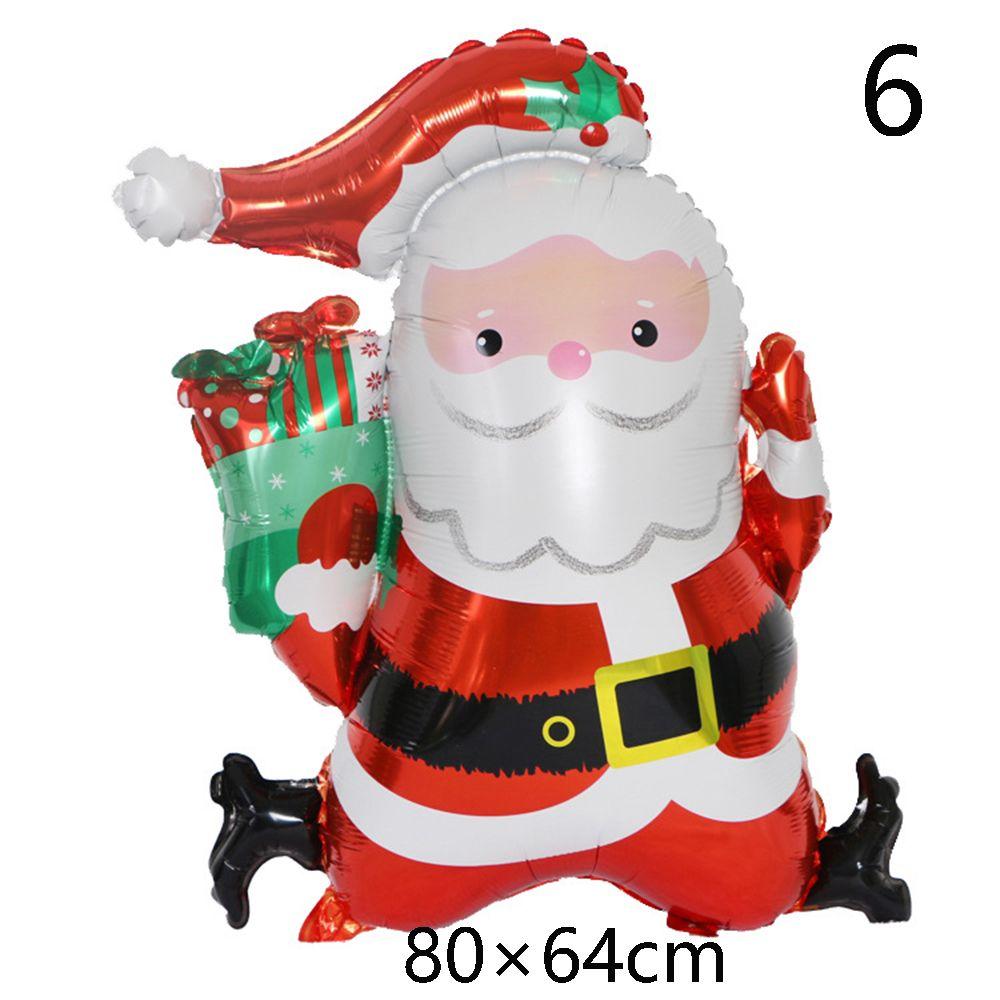 Snowman ChristmasTree Santa Claus Air Balloons Cartoon Balloons Christmas Decorations Aluminum Foil