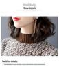 Women's Stylish Autumn & Winter Slimming Knit Wool Dress with Waist-Cinching and Printed Inner Layer