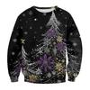 Men's Casual Fashion Printed Round Neck Pullover Sweatshirt