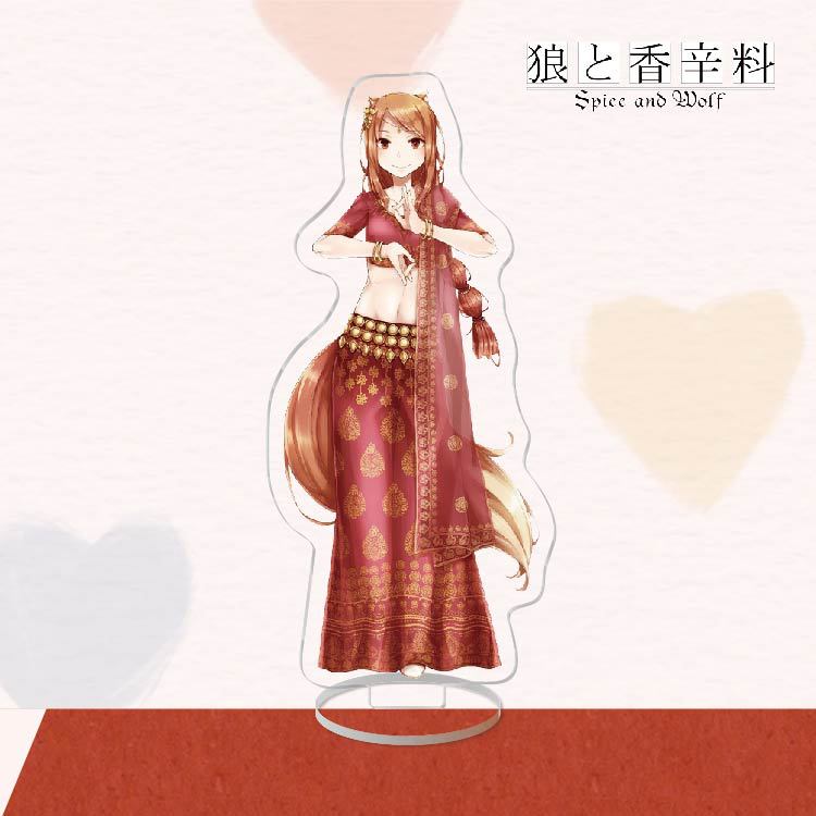 Anime akrylowy stojak figurka akcji zabawka Spice and Wolf PVC laserowy stojak na biurko model zabawki prezent