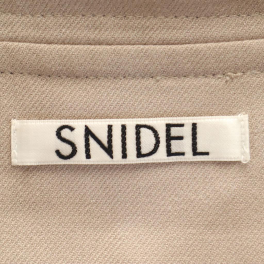 SNIDEL No sleeve Big Collar Trench Coat Mermaid Long dress beige Women Used