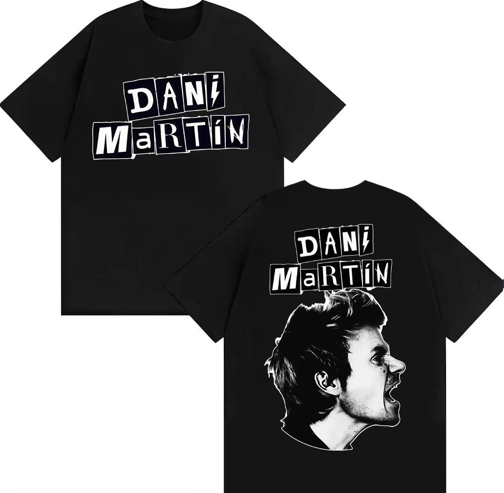 Dani Martin Gira 25 Ptos Años 2026 Merch Tshirts Men Fashion Casual High Quality T Shirt Hip Hop Style Streetwear cotton Top