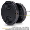 58mm Front Lens Cap Covers with Cap Keepers for Canon EOS Rebel T7 T6 T5 T100 4000D 2000D SL3 SL2 SL1 T8i T7i T6s T6i T5i T4i T3i T2i T1i Kit Lens