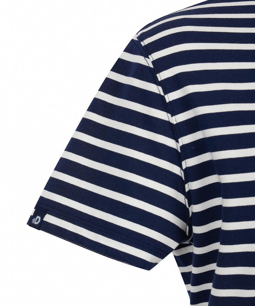 DISCOVERY EXPEDITION Women'S Striped Short Sleeve T-Shirt (D/Navy)