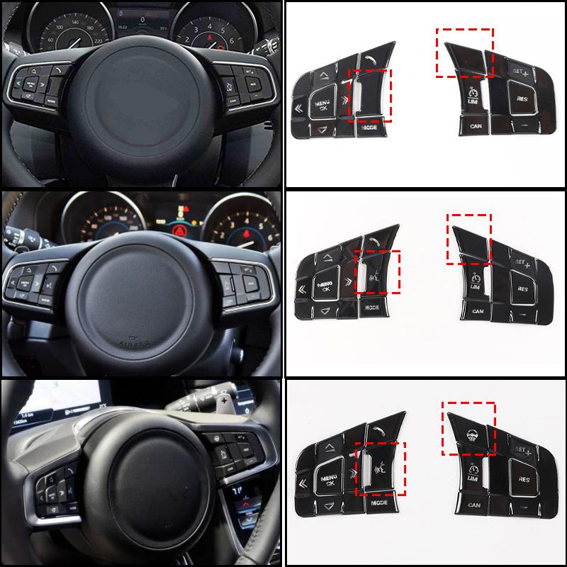 For Jaguar XF XJ 2008- Car AC Gear Switch Repair Decals aluminum alloy Button Stickers Car Accessories Interior