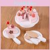 Bread Wooden Maker Ice Cream Shelf Dressing Table Toy Children