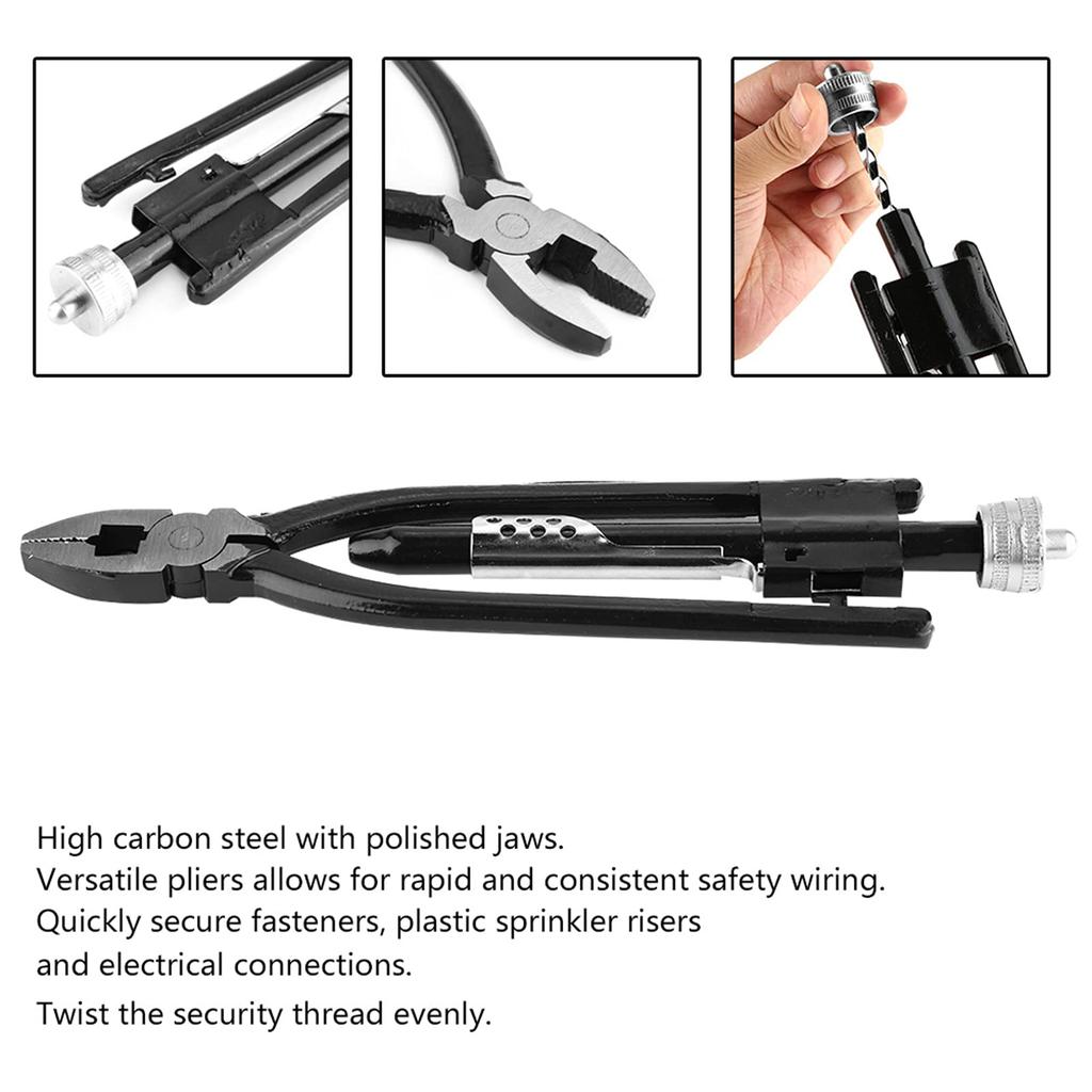 Wire Twister 23cm Twisting Aircraft Safety Wire Twisting Aerospace Industrial Grade Safety Wire Locking Twist Screwdriver Pliers, Pliers, Pliers,