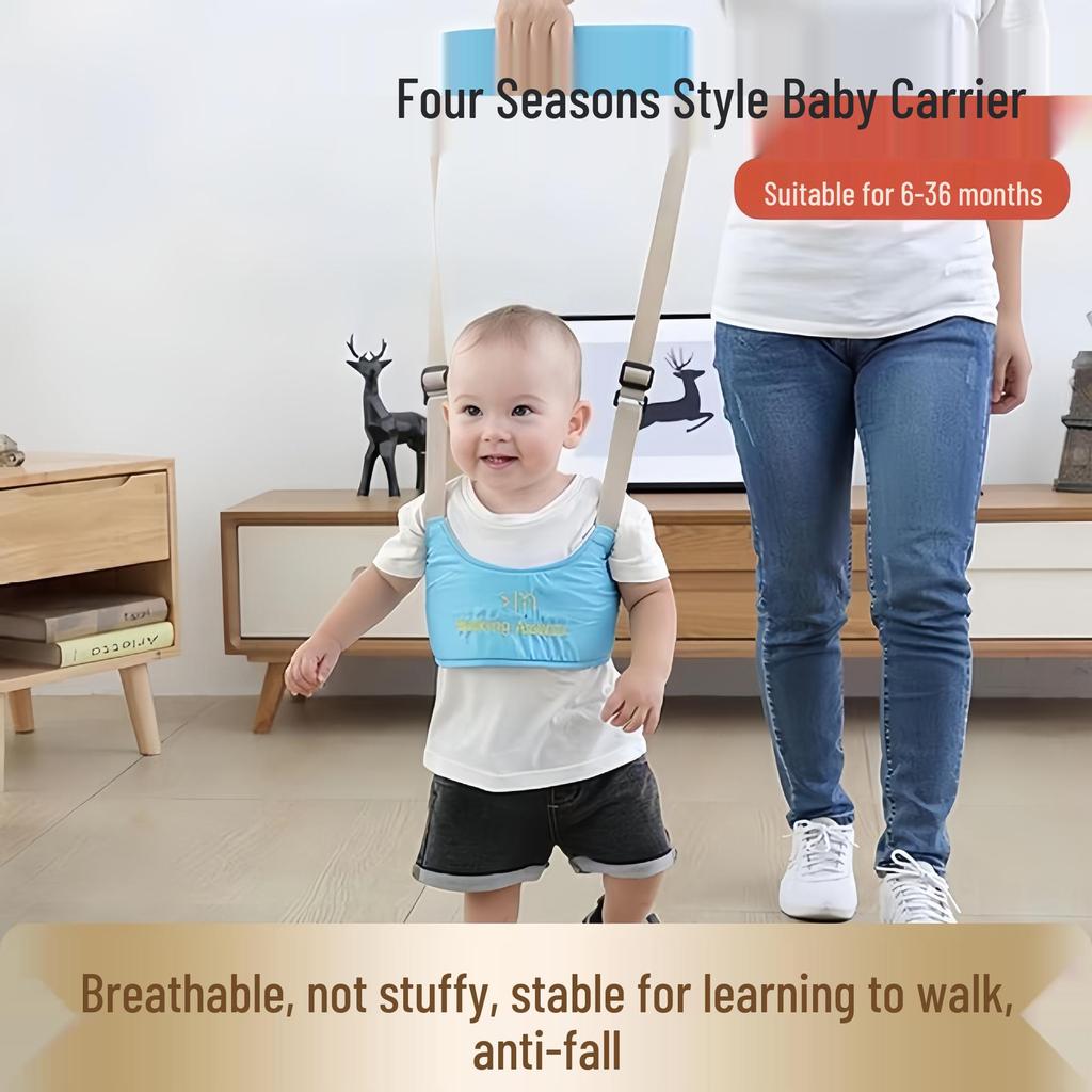 Breathable Baby Walker Harness: Anti-Choking, Anti-Fall, Dual-Use Leash for Infants & Toddlers Learning to Walk