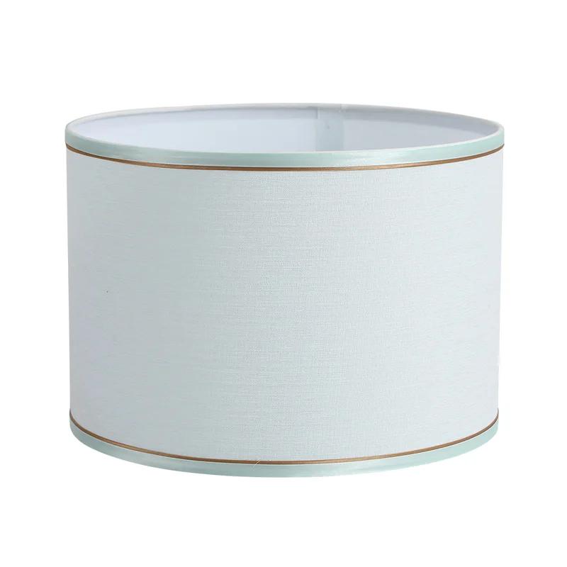 Nordic Cloth Metal Lamp Shade Home Decoration E27 Linen Fabric Metal Desk Lamp Cloth Lampshade 14/22/25cm Height