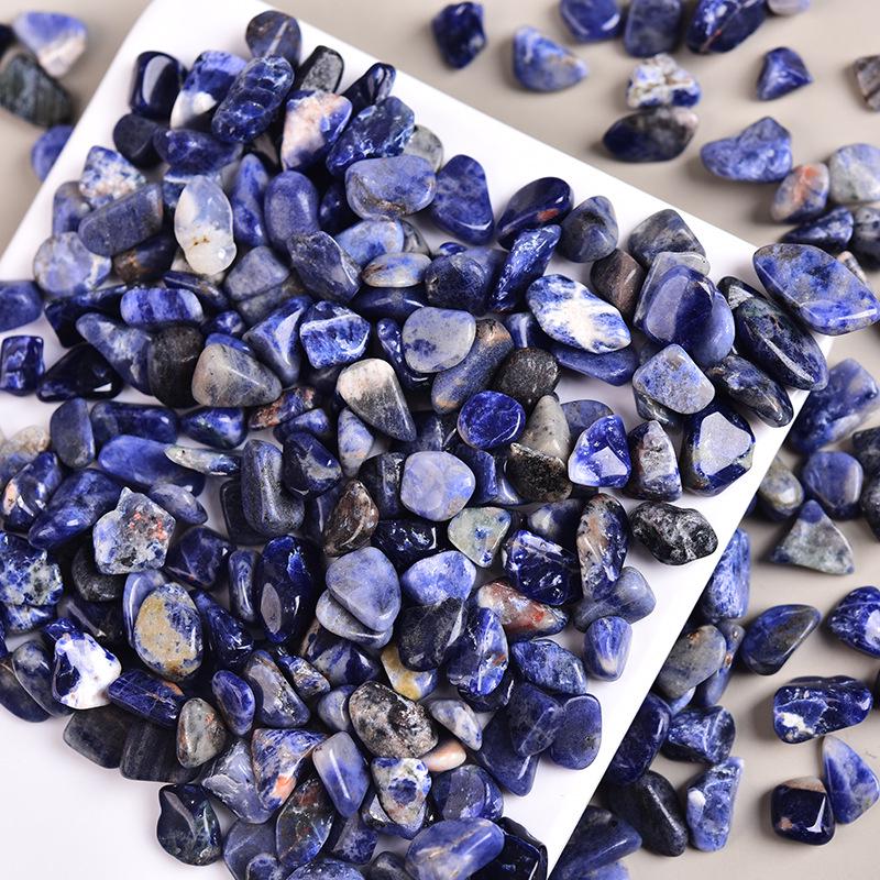 Blue Veined Stone Crushed Gems - Natural Crystal Ore for Decoration & Landscaping