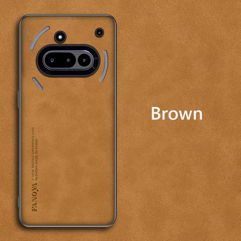 Retro Leather Skin Feel Case For Nothing Phone 3A NothingPhone3A Shockproof Matte Silicone Soft Case Cover For Nothing Phone 3A