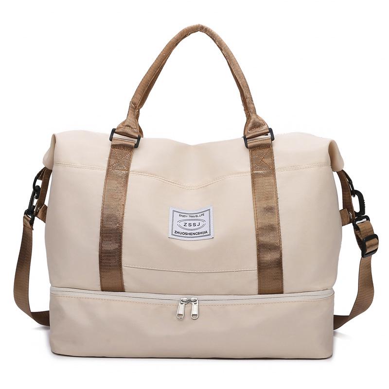 Large Capacity Travel Bag with Shoe Compartment, Wet/Dry Separation for Swimming & Fitness