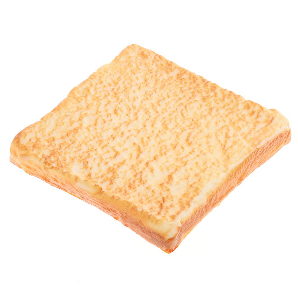 Faux Food Props PU Artificial Simulation Bread 11.5*11.5*2cm Fake Toast Slice Artificial Toast For Photography Props