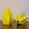 Creative Star Fruit Shaped Vase Ceramic Hydroponic Vase Flower Arrangement Home Decor Desk Ornament Garden Decoration