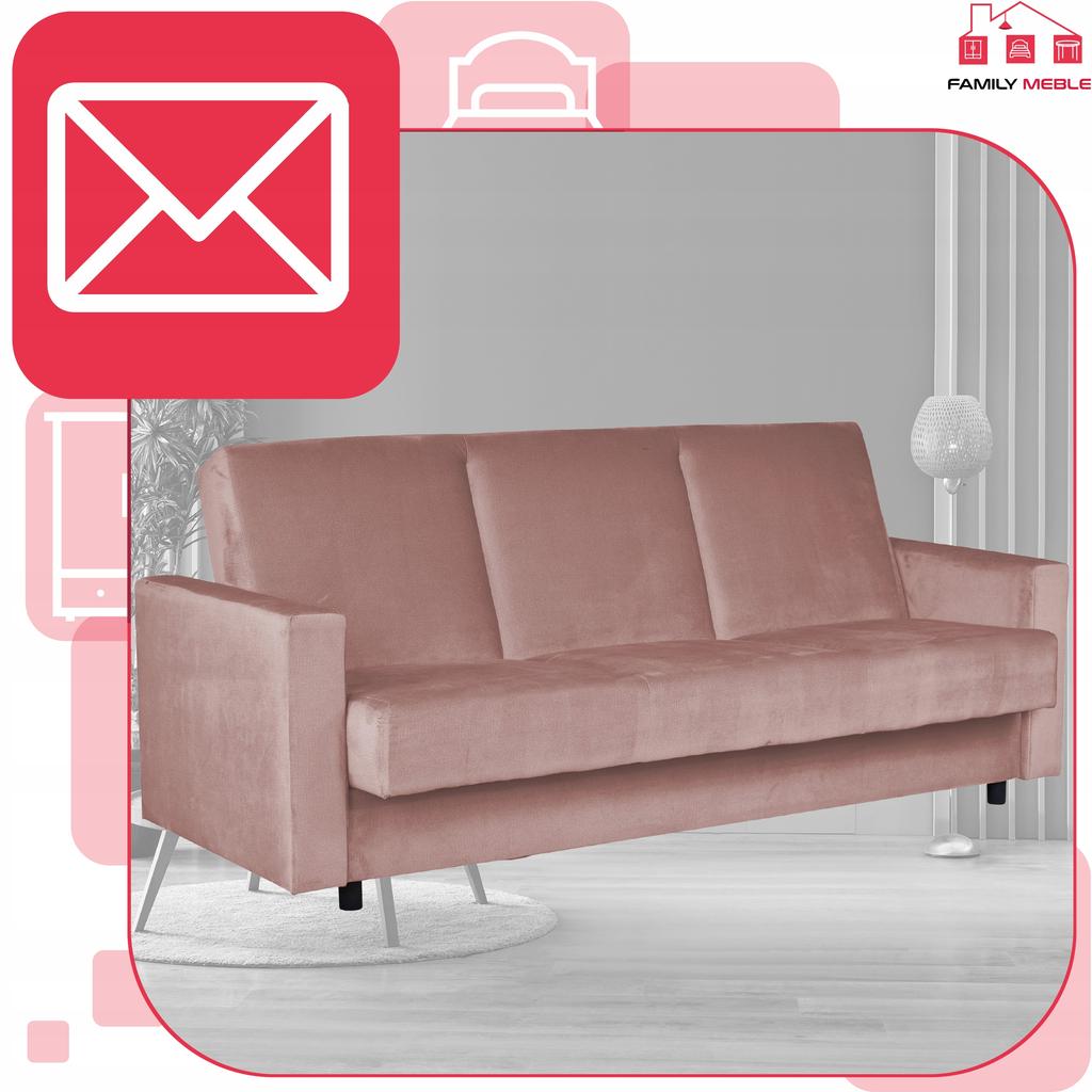 Sofa Sofa Alicja Sofa Bed Bonell Bed Family Furniture Pink