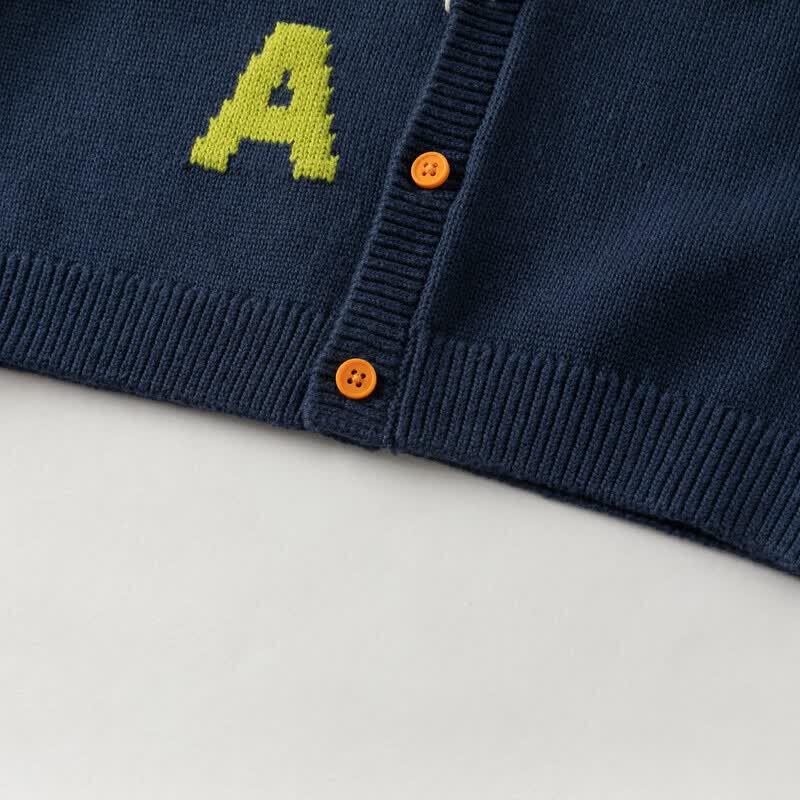 DAVE & BELLA Boys' V-Neck Knit Cardigan