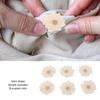 6pcs Flatback Fabric Flowers Cream-Coloured Hand Crafted Flowers  Party Decorations