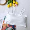 Korean Style Summer Ice Silk Camisole with Chest Pad - Anti-Exposure Sports Vest for Students