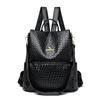 New Trendy European and American Fashion Leather Women's Backpack Retro Travel Bag Shoulders