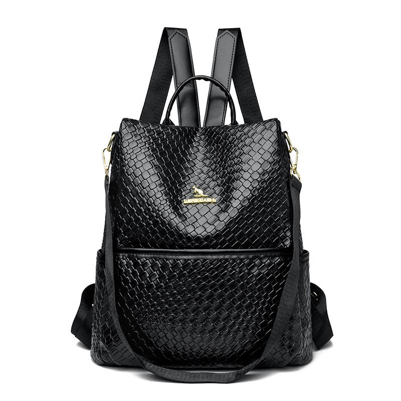 

Новый модный европейский и американский модный кожаный женский рюкзак ретро дорожная сумка на плечи