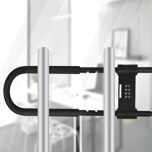 YAVINCOL Adjustable Padlock, 4-Digit Combination Lock, U-Lock, Waterproof, Rustproof, Anti-Theft, Large Combination Lock, Number Lock, for Schools, Of