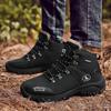 2024 New Trend Men's High-Top Non-Slip Hiking Shoes Hiking Outdoor Wear-Resistant Platform Travel Shoes