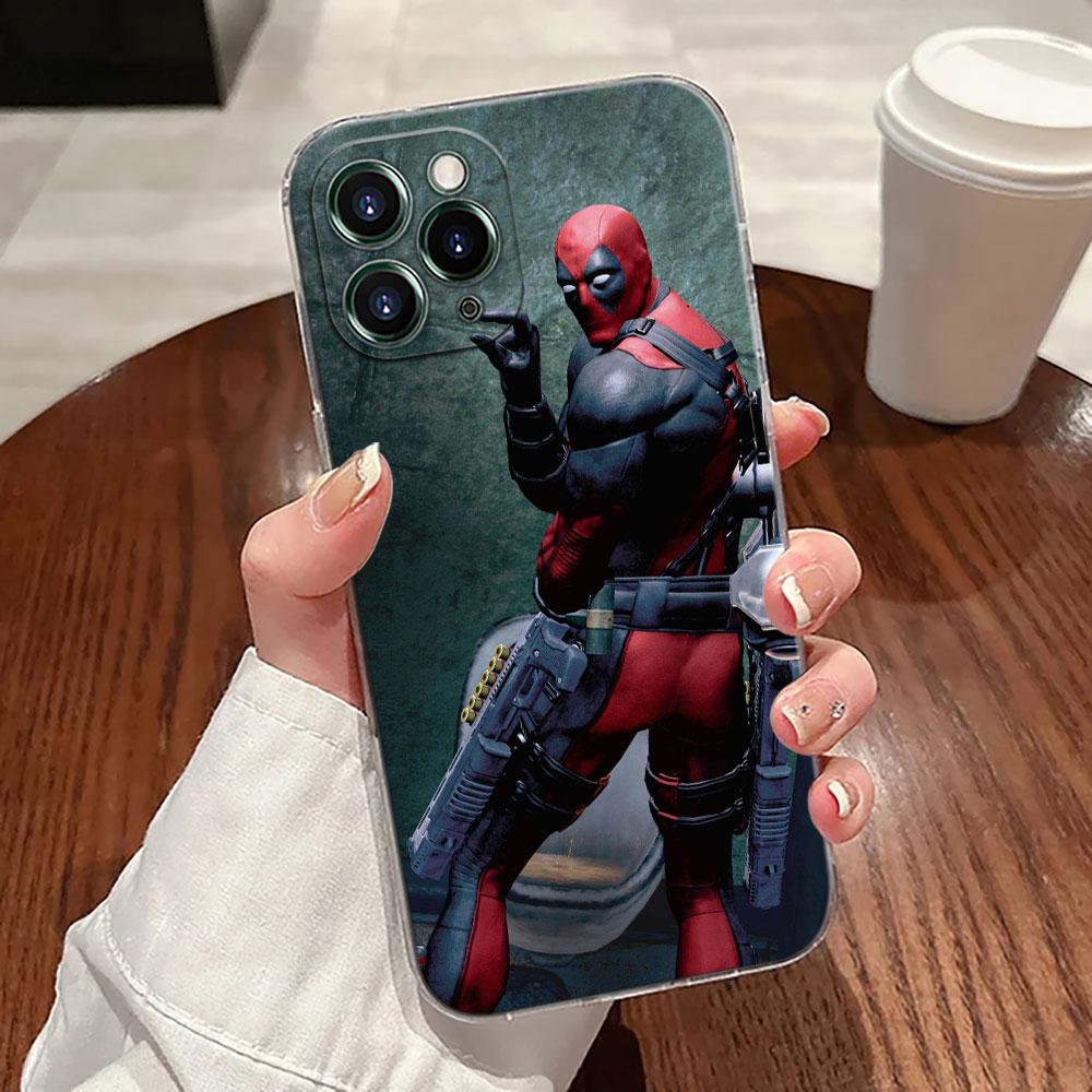 Marvel Deadpool Funny Dead pool Phone Case For iPhone 17 Pro Max 17E 11 12 13 14 15 16 Pro Max Plus 17 Air 16E 7 XS Soft Cover iPhone 7