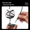 Steel Wire Combination Lock for Patio Furniture, Yard Tools, and Door Handles.