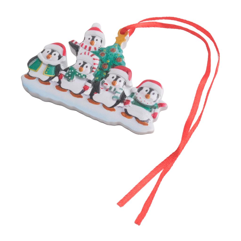 Christmas Cute Penguin Decorations 2025 Xmas Tree Hanging Pendant For Family Merry Party Ornament Resin 8.5cmx8.5cm Novelty